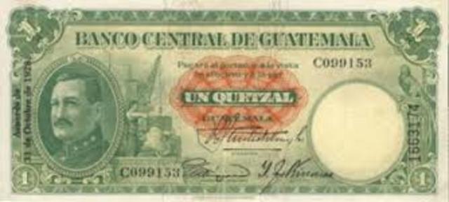 Billete de 1 quetzal