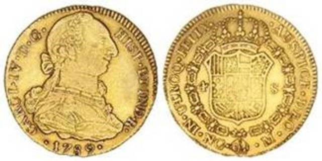 Moneda colonial en Guatemala