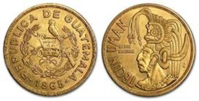 tecun uman de 20 quetzales