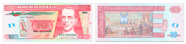 Billete de diez Quetzales