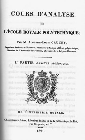 Agustín Louis Cauchy-El Análisis Algebraico