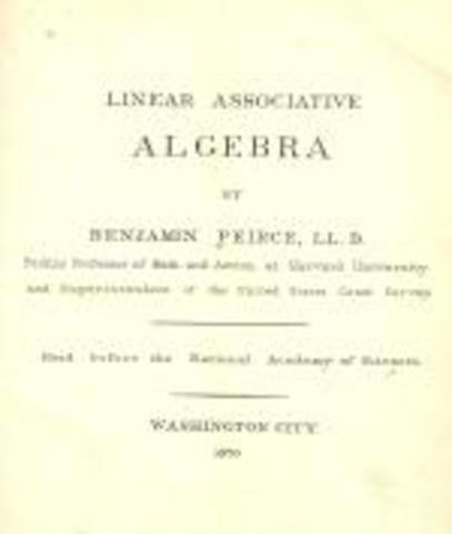 Benjamin Peirce-Álgebra Lineal asociada