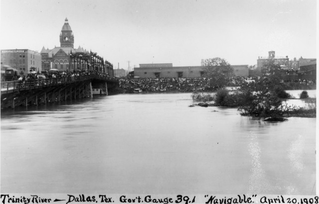 Trinity floods, causing massive destruction