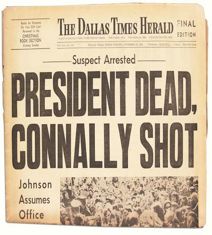 President Kennedy assassinated
