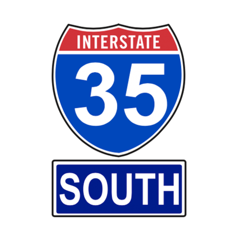 I-35 completed from Dallas to Austin