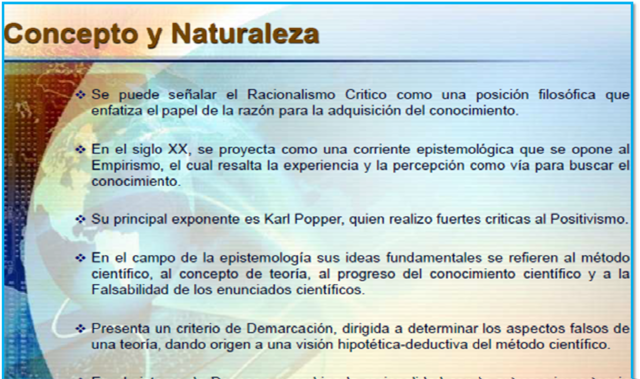 Racionalismo crítico.