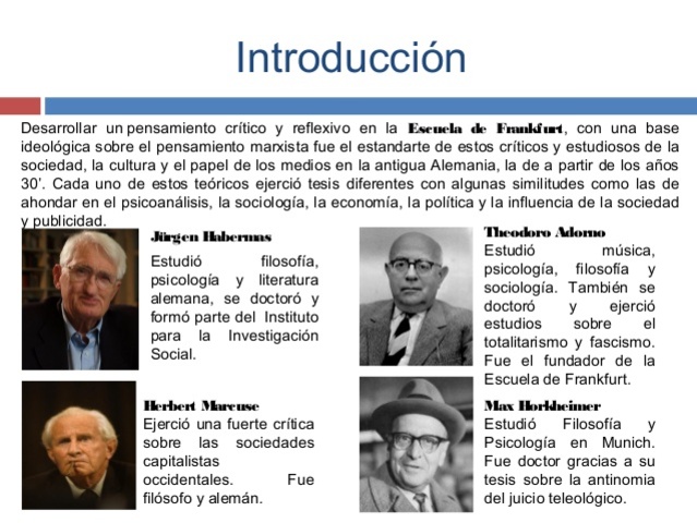 ESCUELAS DE FRANKURT