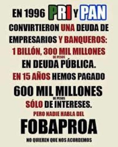 PRD ACUSA A CALDERÓN DE “SER CÓMPLICE” DEL FOBAPROA