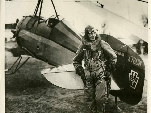 1932: Amelia Earhart becomes the first woman to fly solo across the Atlantic Ocean. In 1937 she is lost over the Pacific on a round-the-world flight. Her plane and the bodies of Earhart and her navigator are never found.