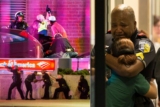 5 officers killed in downtown ambush