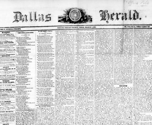 Dallas incorporated as a city