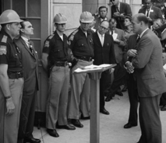 Blocking two black students