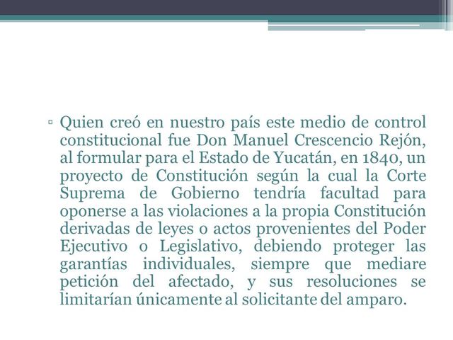 EL NACIMIENTO DEL JUCIO DE AMPARO.