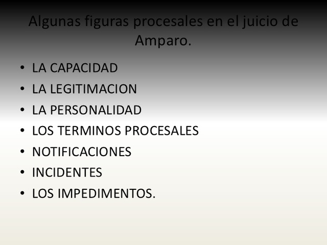 EL AMPARO EN LA ACTUALIDAD