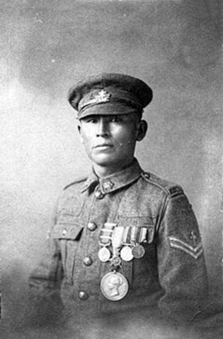 Francis Pegahmagabow and First Nations soldiers -2