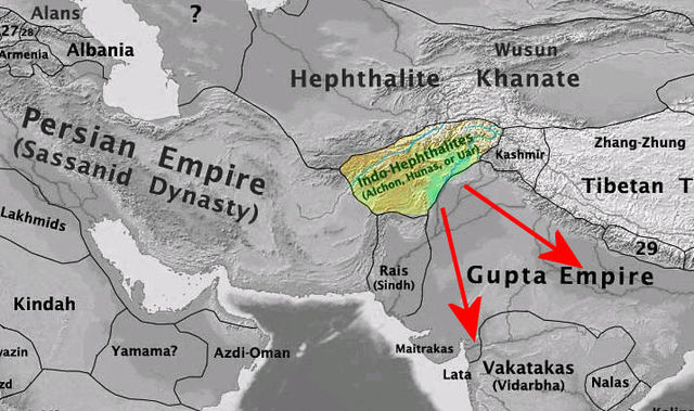 The Gupta Empire in Ruins