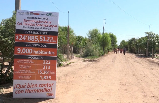 Electrificación en la Colonia