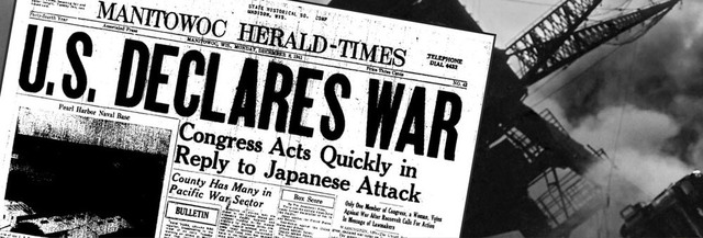 Pearl Harbor was bombed and America enters WWII