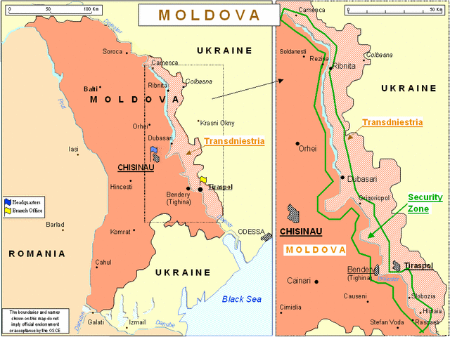 Deterioration of the relations between Moldova and Russia