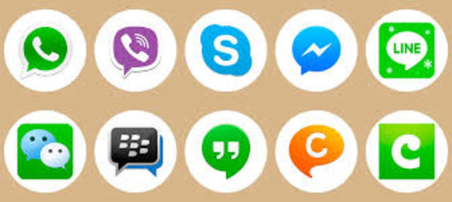 Skipe,Twitter,Instagram,Facebook,WhatsApp ETC