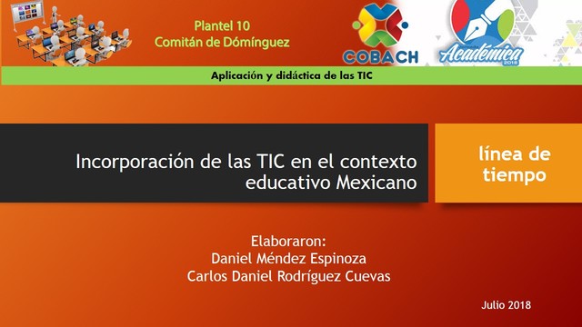 Aplicación y didáctica de las TIC