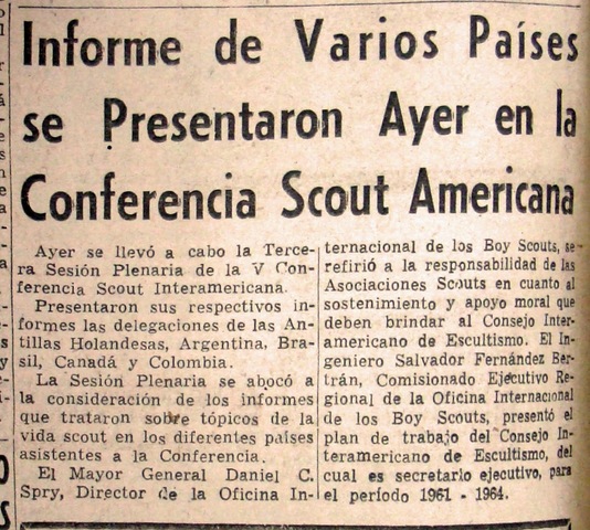V Conferencia Scout Interamericana