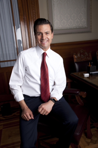 Enrique Peña Nieto presidente de México.