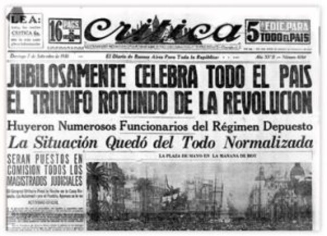 GOLPE DE ESTADO 1930