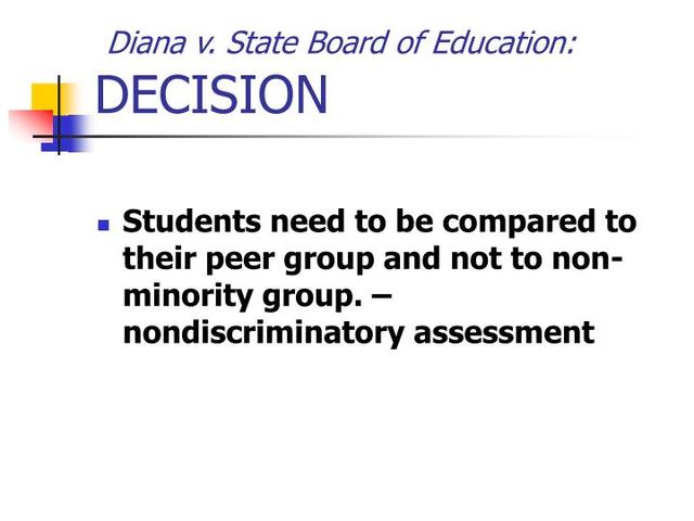 Diana v. State Board of Education