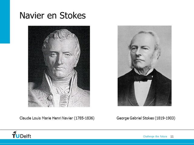 Ecuación de Navier-Stokes por Claude-Louis Henri Navier y George Gabriel Stokes