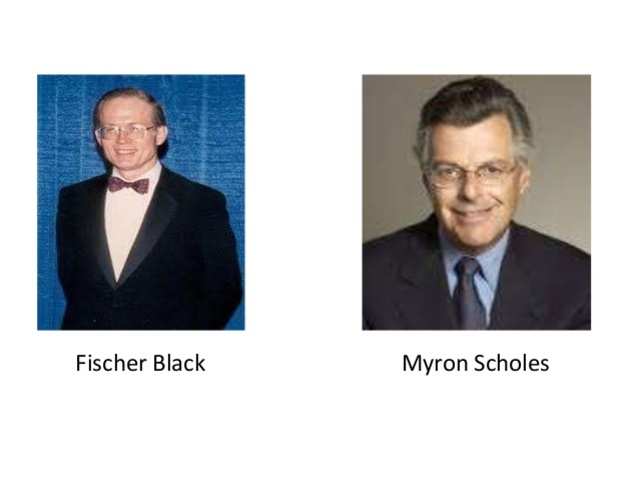Ecuación de Black-Scholes por Fisher Black y Myron Scholes
