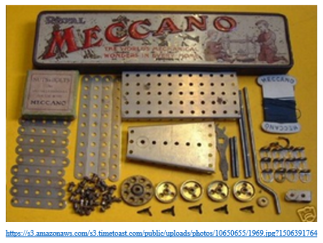 EN LOS COMIENZOS "LAS PIEZAS DE MECANO"