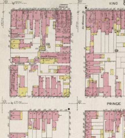 The quarter-acre lot in 1912