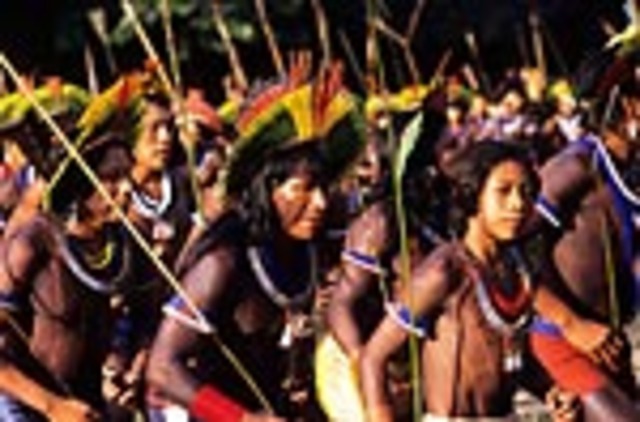 Paiakan Organized and Historic Gatehering in Altamira