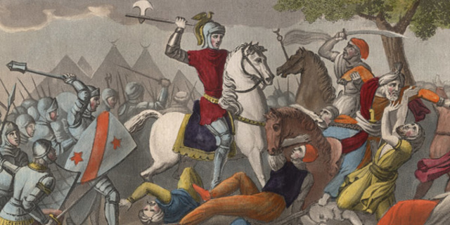 Carlo Martello sconfigge gli arabi a Poitiers