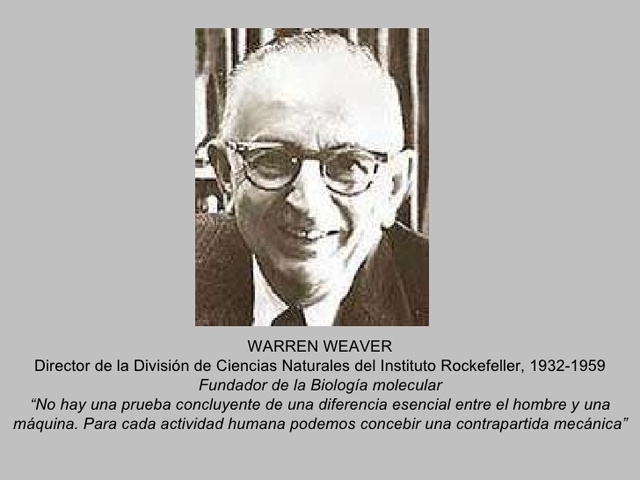 Warren Weaver: Origen del término