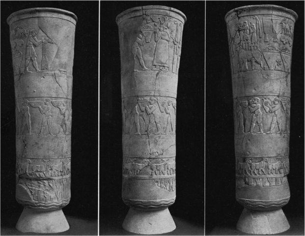 Carved Vessel or Warka Vase (Ancient Mesopotamia)