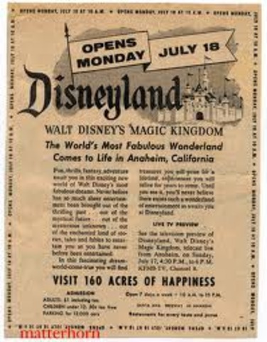 Disneyland opening day