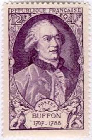 Conde de Buffon (teoria entre 1749 y 1789)