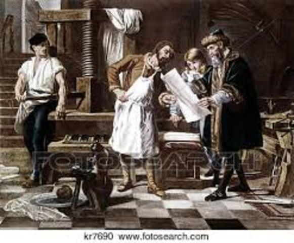 Aparición de la imprenta