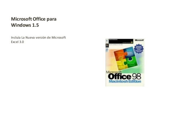 Microsoft office para windows 1.5