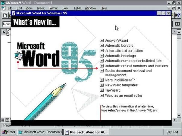 Microsoft office 95