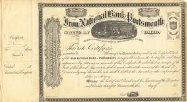 Congress approves the National Bank Act