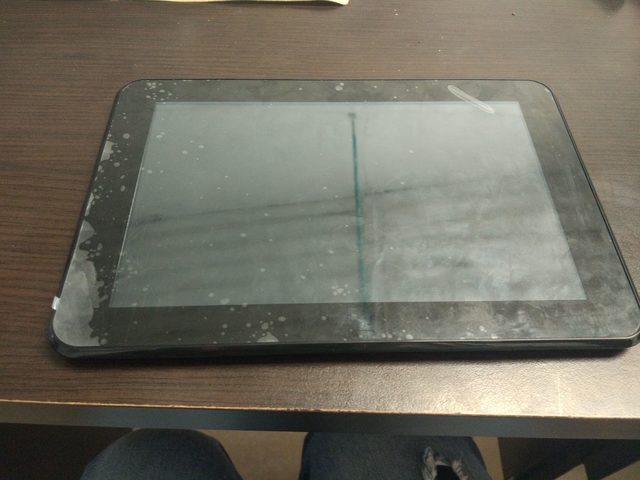 Aplicación de la prueba escrita en las tabletas.