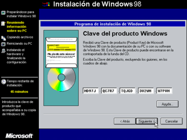 Sistema operativo windows 98