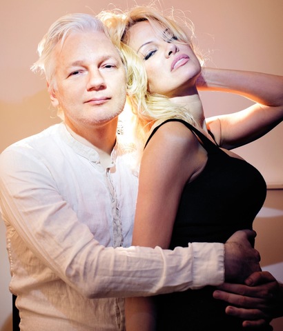 Pamela Anderson Visits Julian Assange