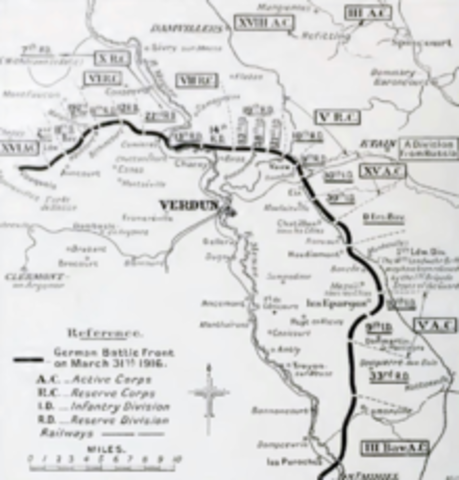 German Attack on Verdun