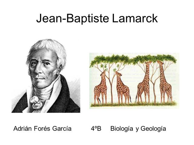 Jean Baptiste Lamarck
