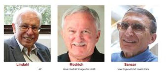 Tomas Lindahl, Aziz Sancar y Paul Modrich