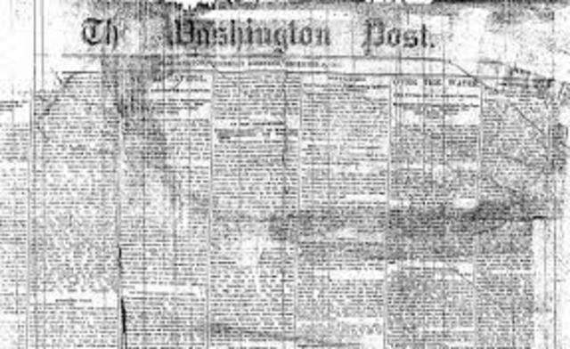 First Washington Post Newspaper